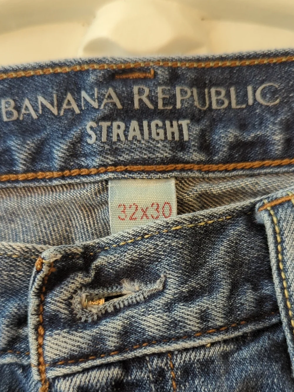 Banana Republic Men's Blue Denim Jeans - Classic Straight Fit 32x30